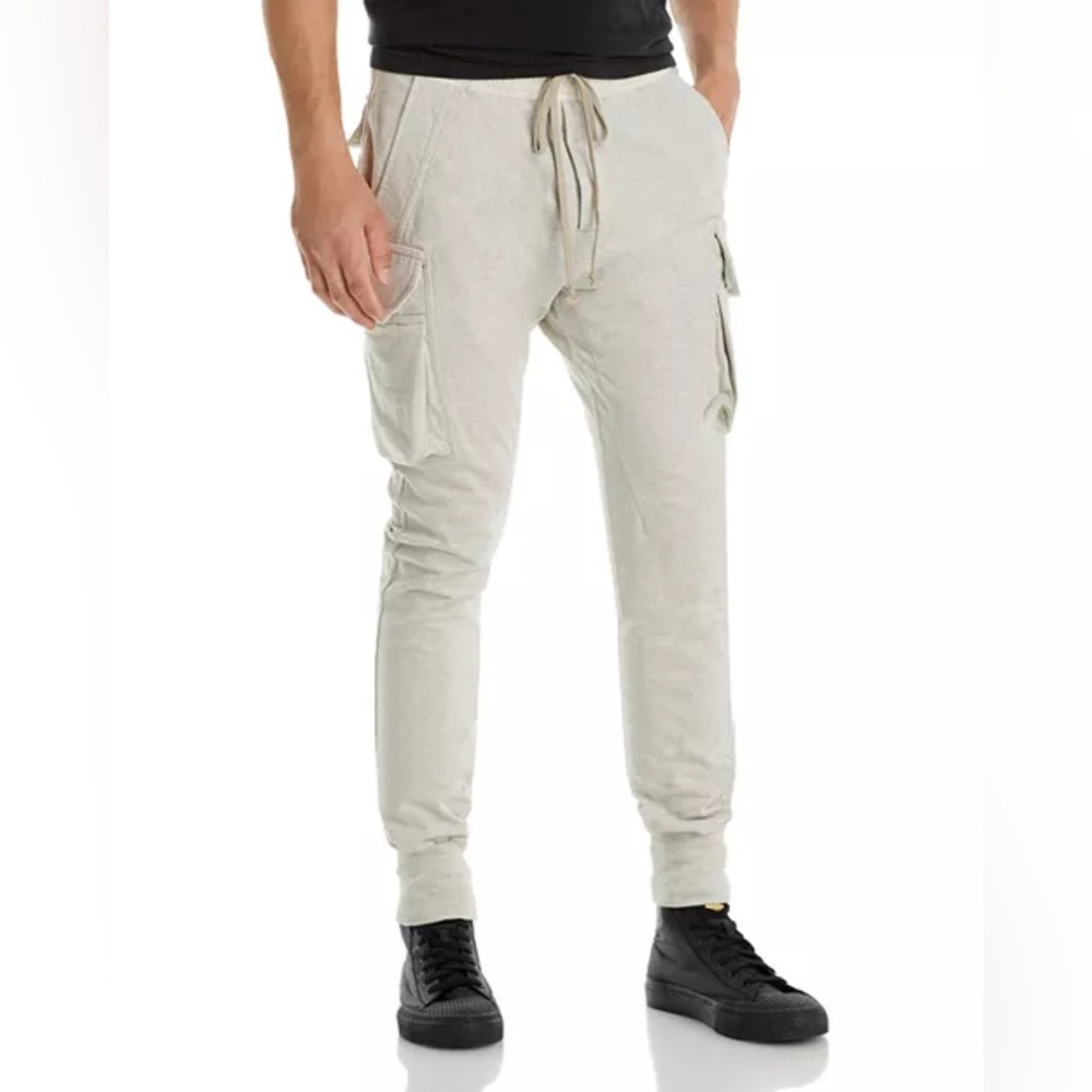 DRKSHDW Rick Owens Drawstring Cargo Jogger Pants in Grey, NWT, Size M